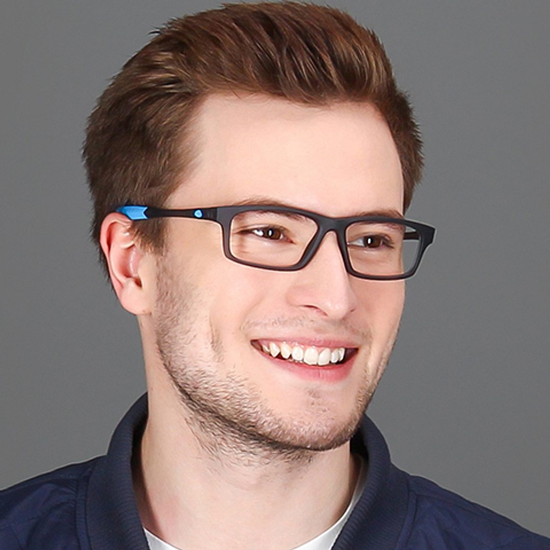 Lenskart Air Online Light Gray Full Rim Rectangle left side