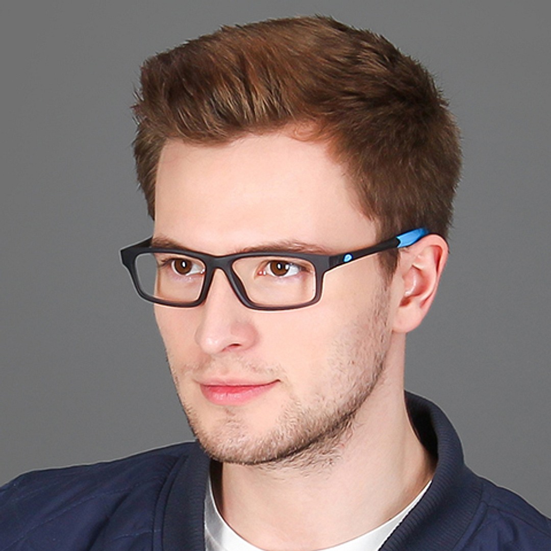 Lenskart Air Online Light Gray Full Rim Rectangle right side