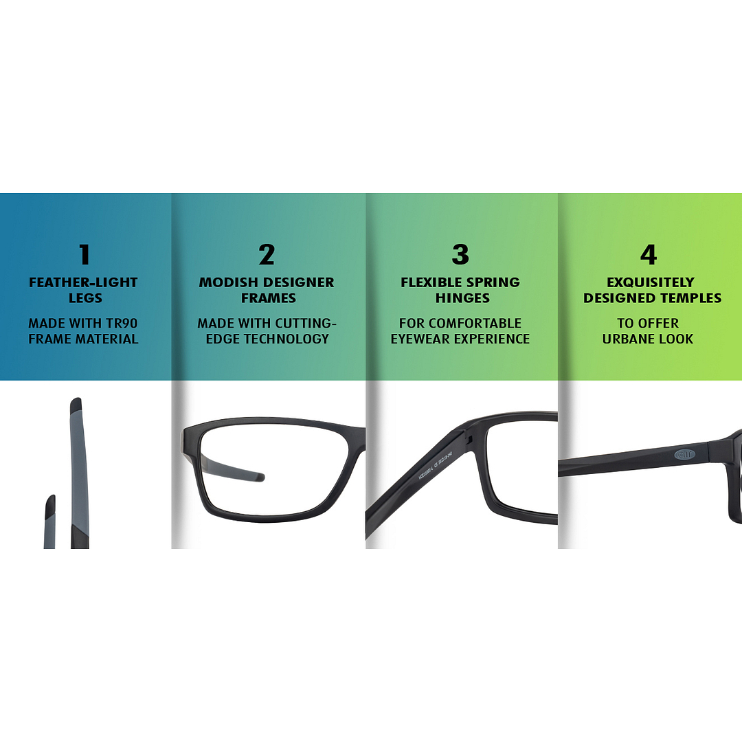 Lenskart Air Online Black Full Rim Rectangle right side