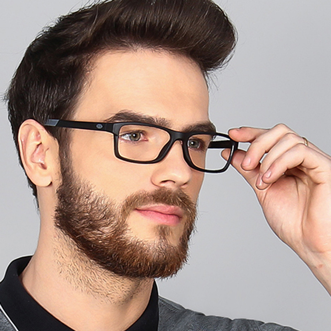 Lenskart Air Online Black Full Rim Rectangle left side