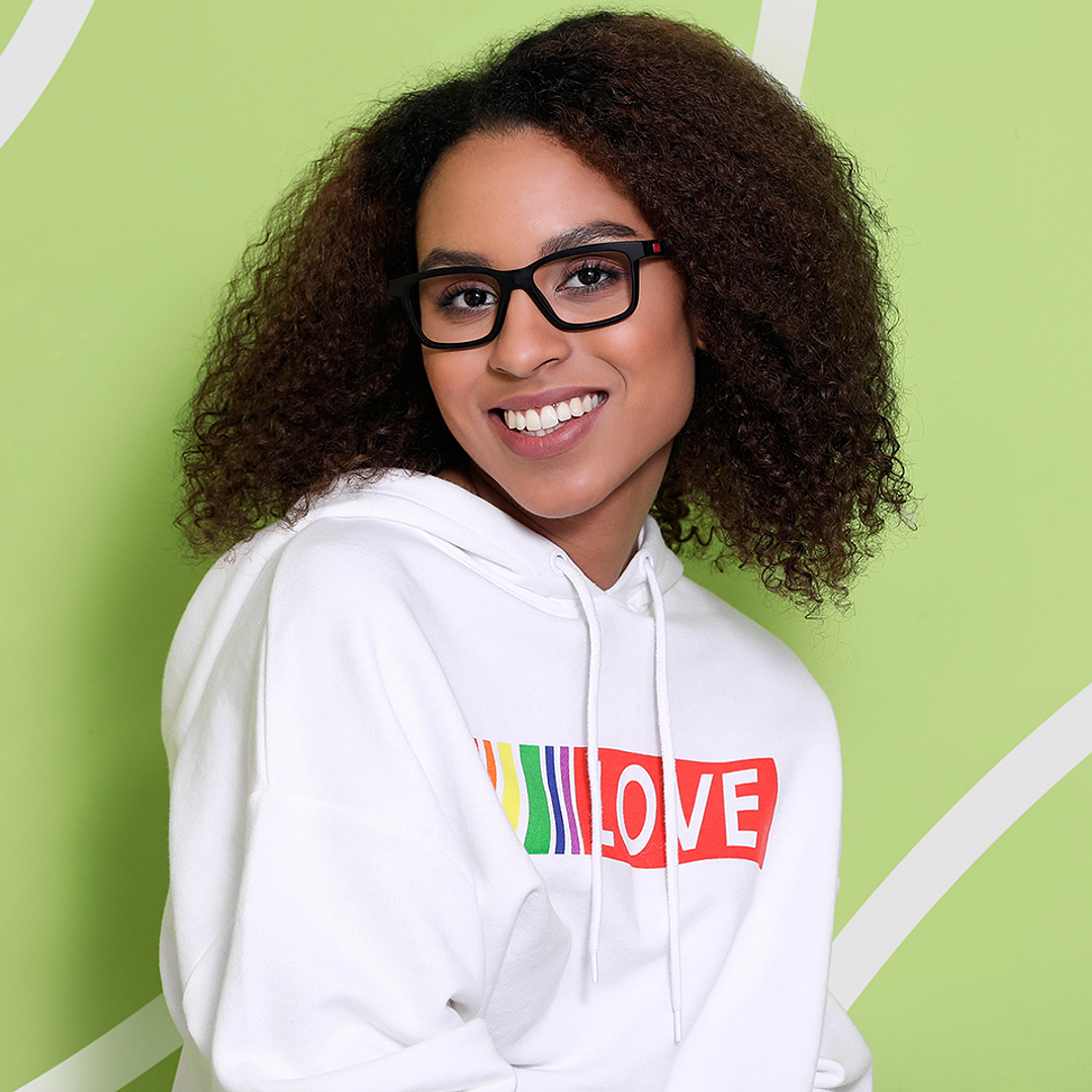 Lenskart Air Online Black Full Rim Rectangle right side