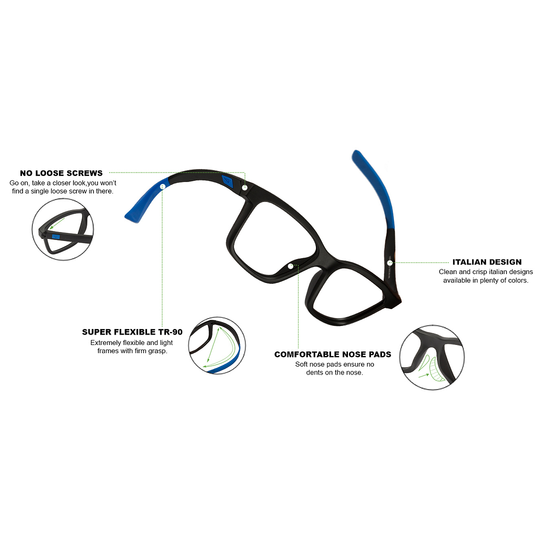 Lenskart Air Online Black Full Rim Rectangle right side