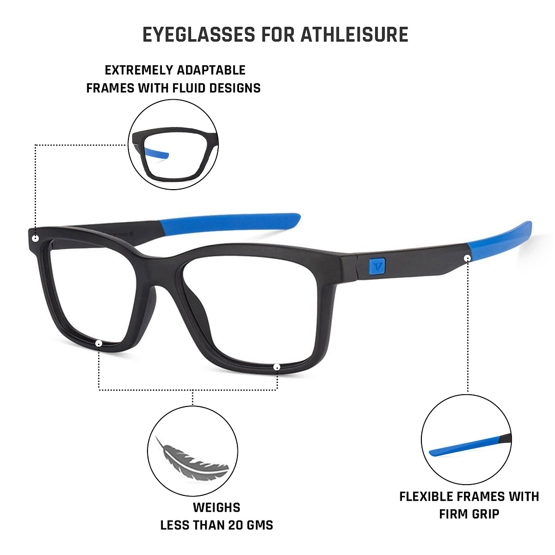 Lenskart Air Online Black Full Rim Rectangle right side