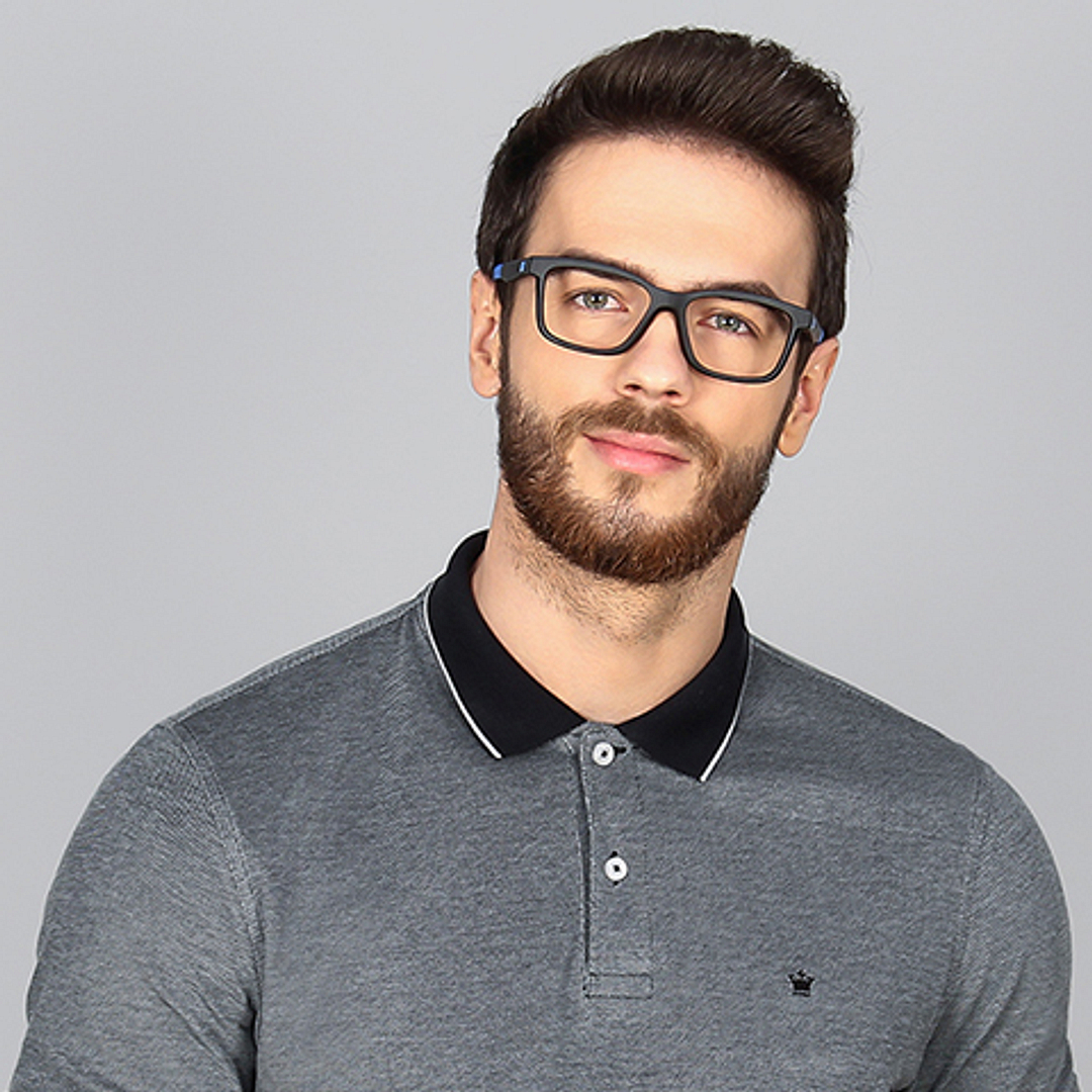 Lenskart Air Online Black Full Rim Rectangle left side