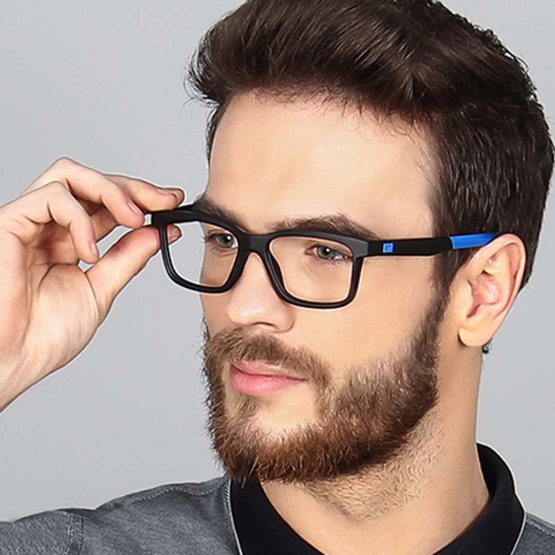 Lenskart Air Online Black Full Rim Rectangle left side