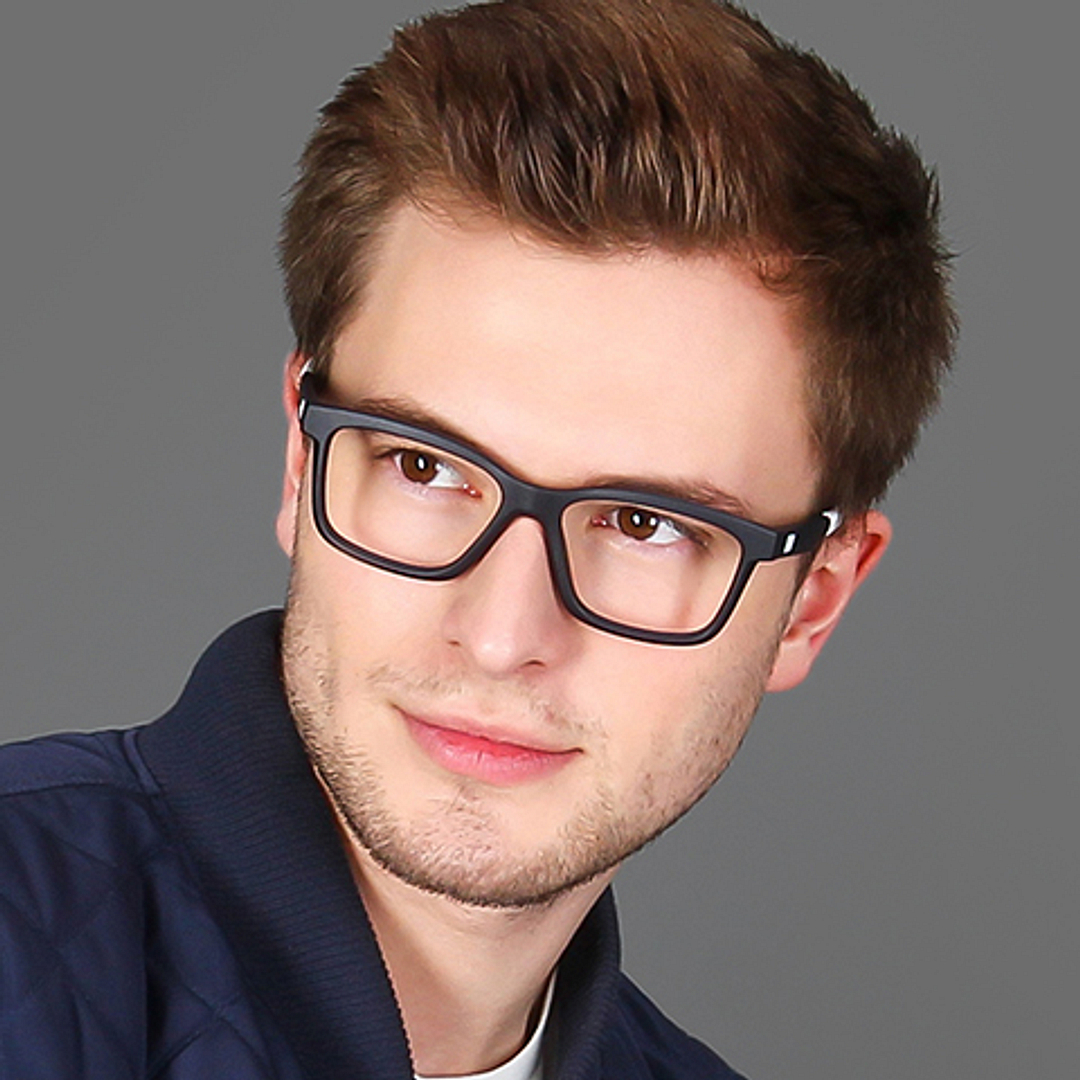 Lenskart Air Online Sky Blue Full Rim Rectangle right side