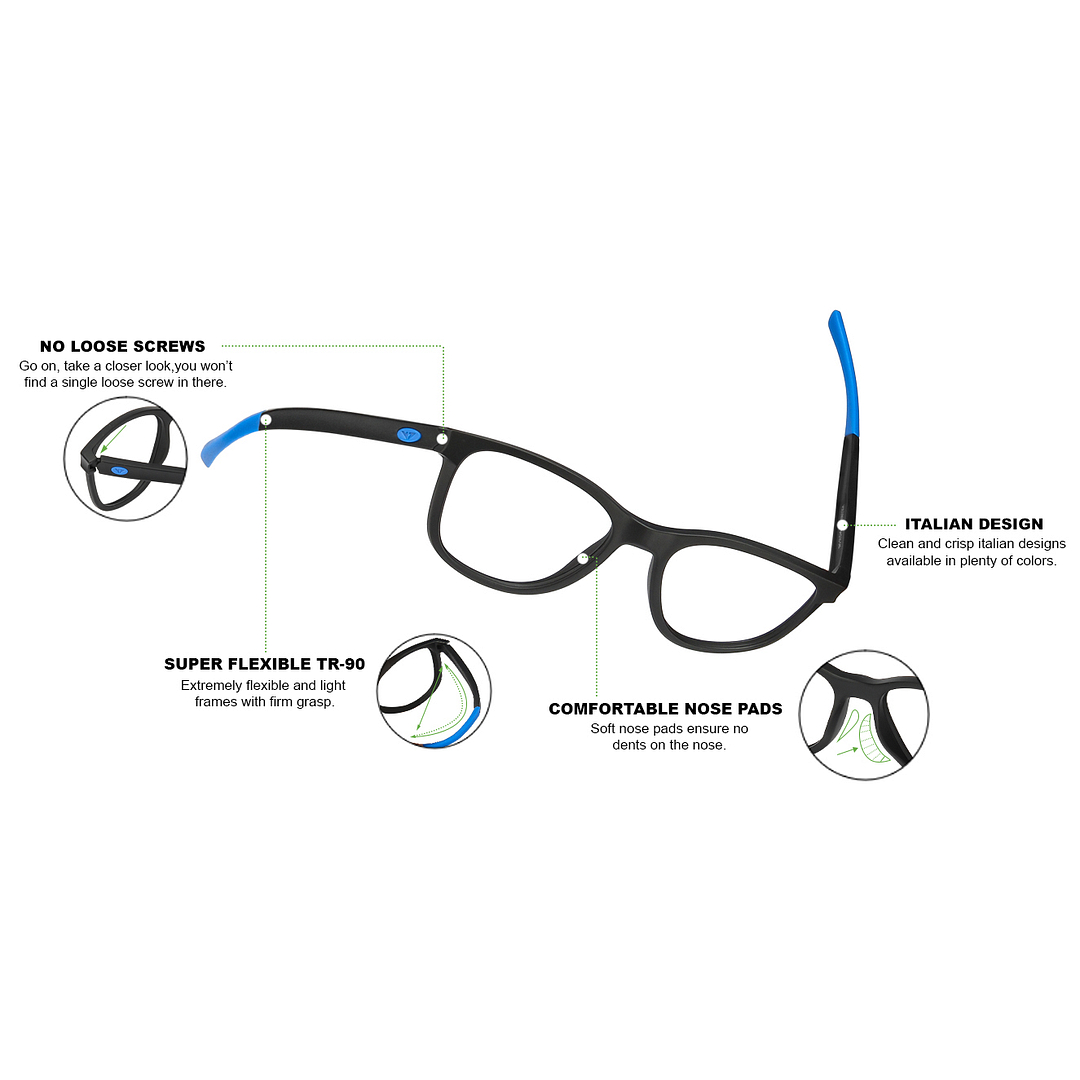 Lenskart Air Online Black Full Rim Square right side