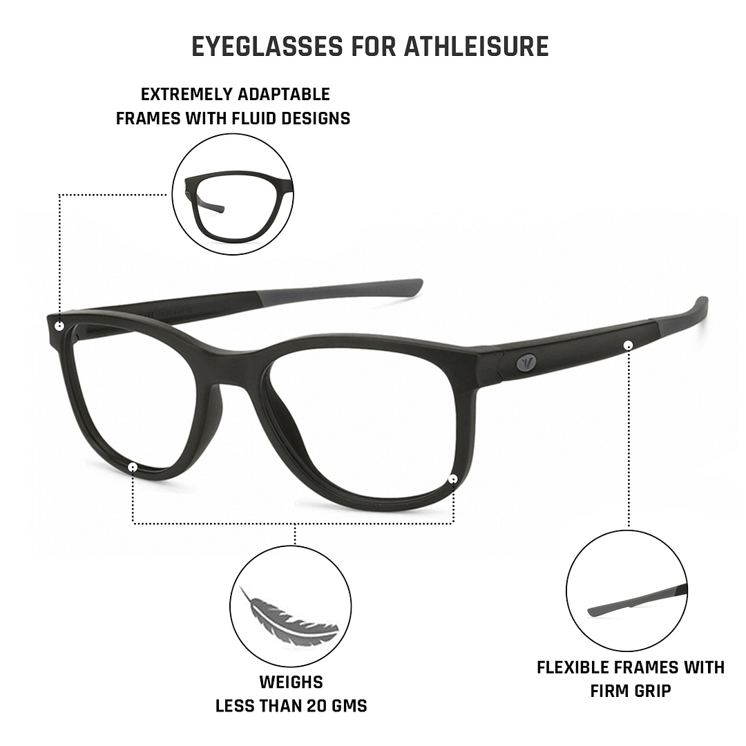 Lenskart Air Online Black Full Rim Square right side