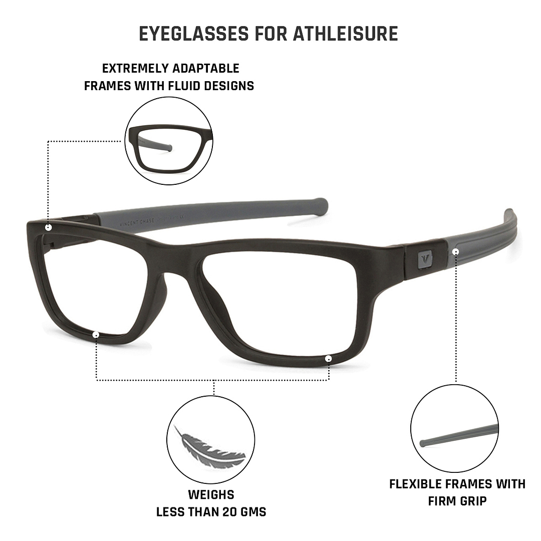 Lenskart Air Online Black Full Rim Rectangle right side