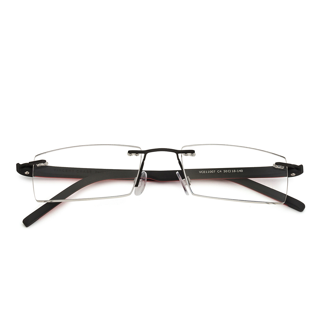 Lenskart Air Online Black Rimless Rectangle right side