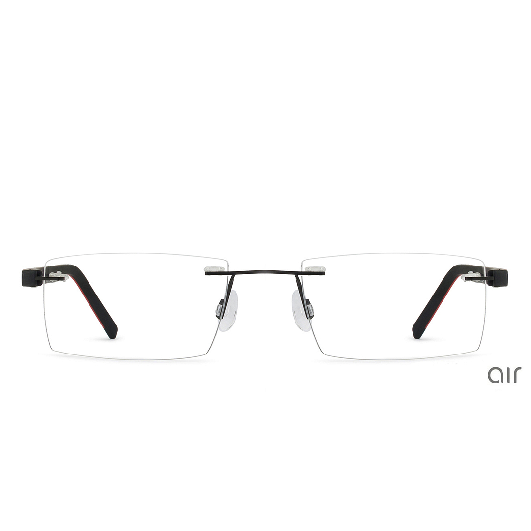 Lenskart Air Online Black Rimless Rectangle left side