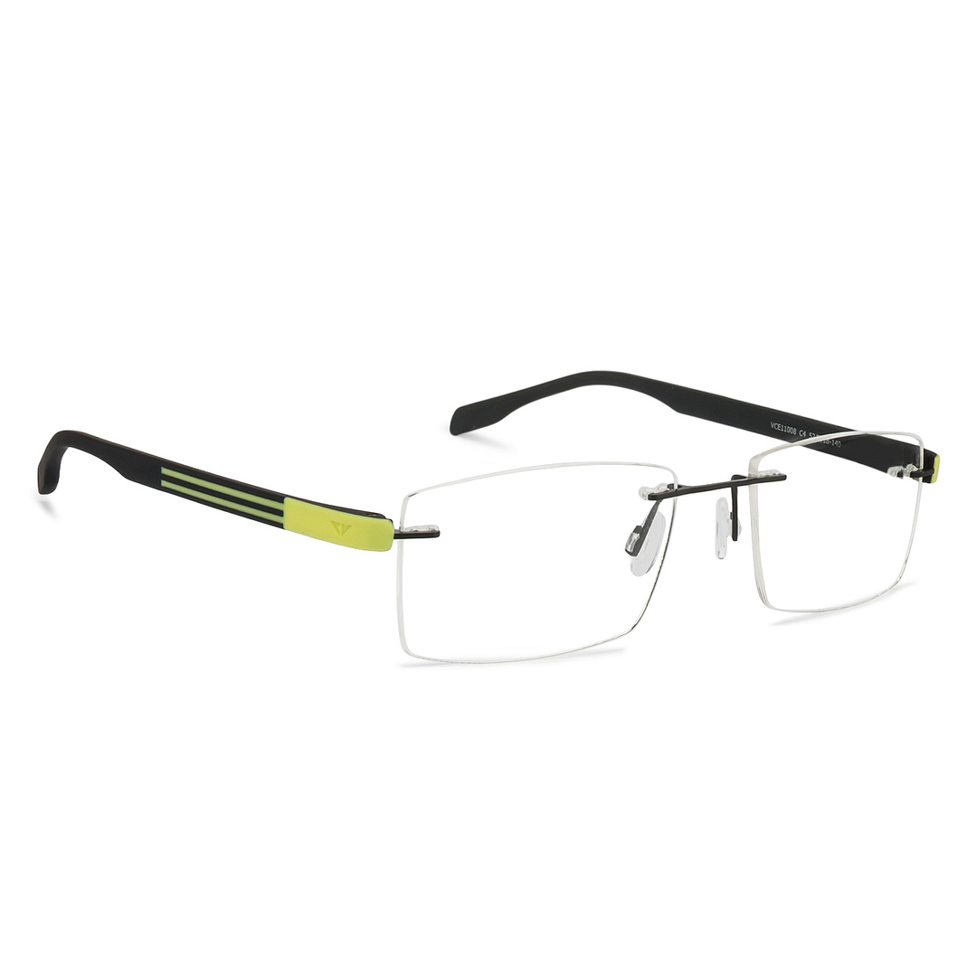 Lenskart Air Online Black Rimless Rectangle left side