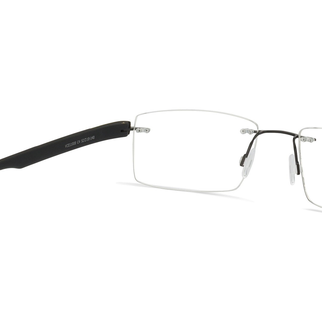 Lenskart Air Online Black Rimless Rectangle left side