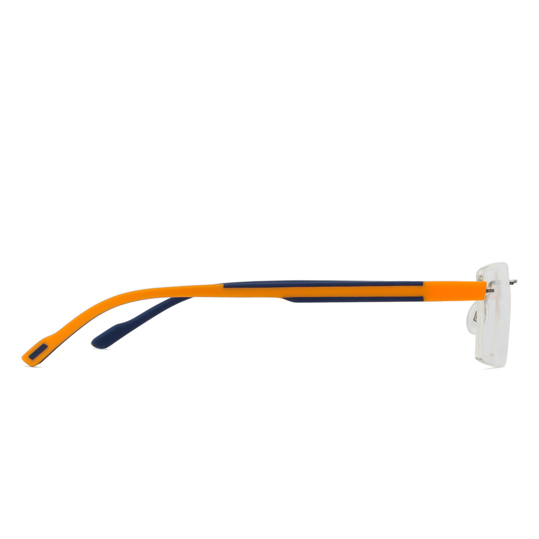 Lenskart Air Online Mid Gunmetal Rimless Rectangle right side