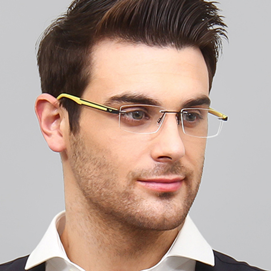 Lenskart Air Online Black Rimless Rectangle right side