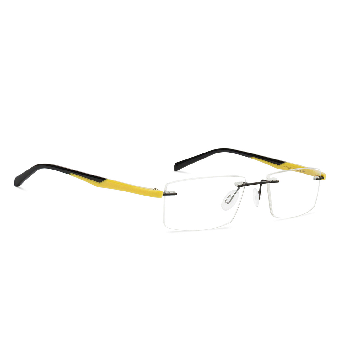 Lenskart Air Online Black Rimless Rectangle left side