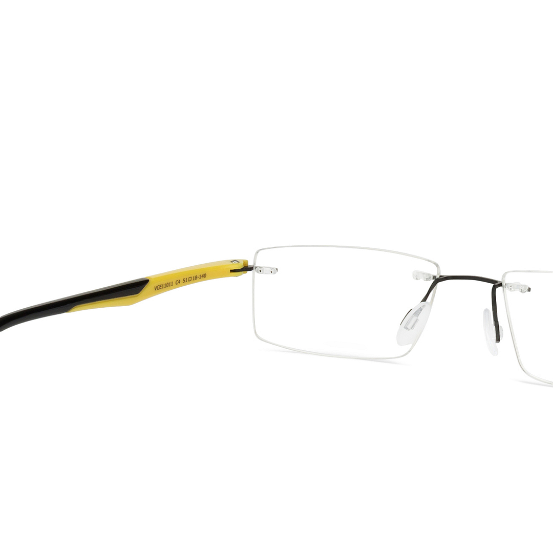 Lenskart Air Online Black Rimless Rectangle left side