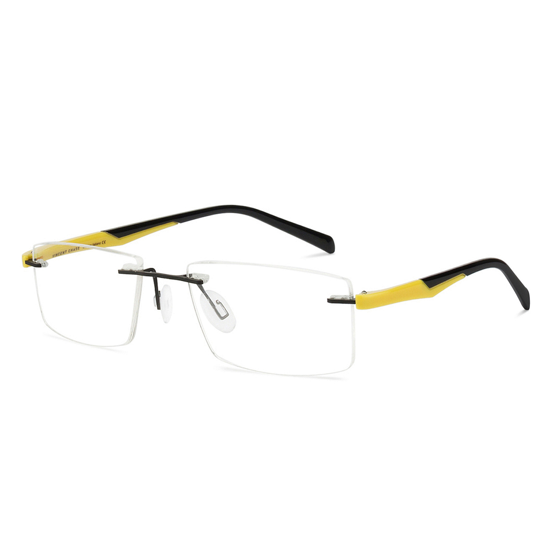 Lenskart Air Online Black Rimless Rectangle left side