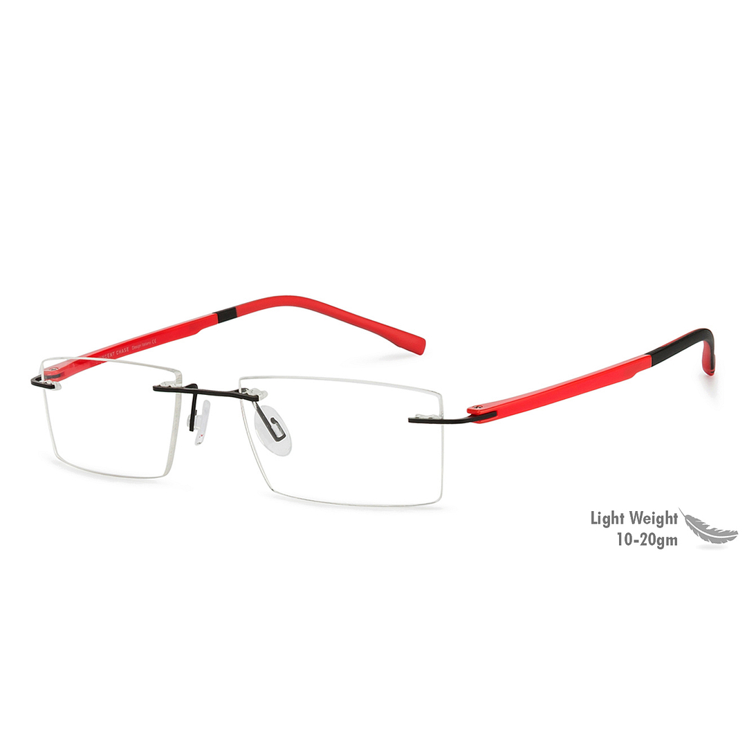 Lenskart Air Online Black Rimless Rectangle right side