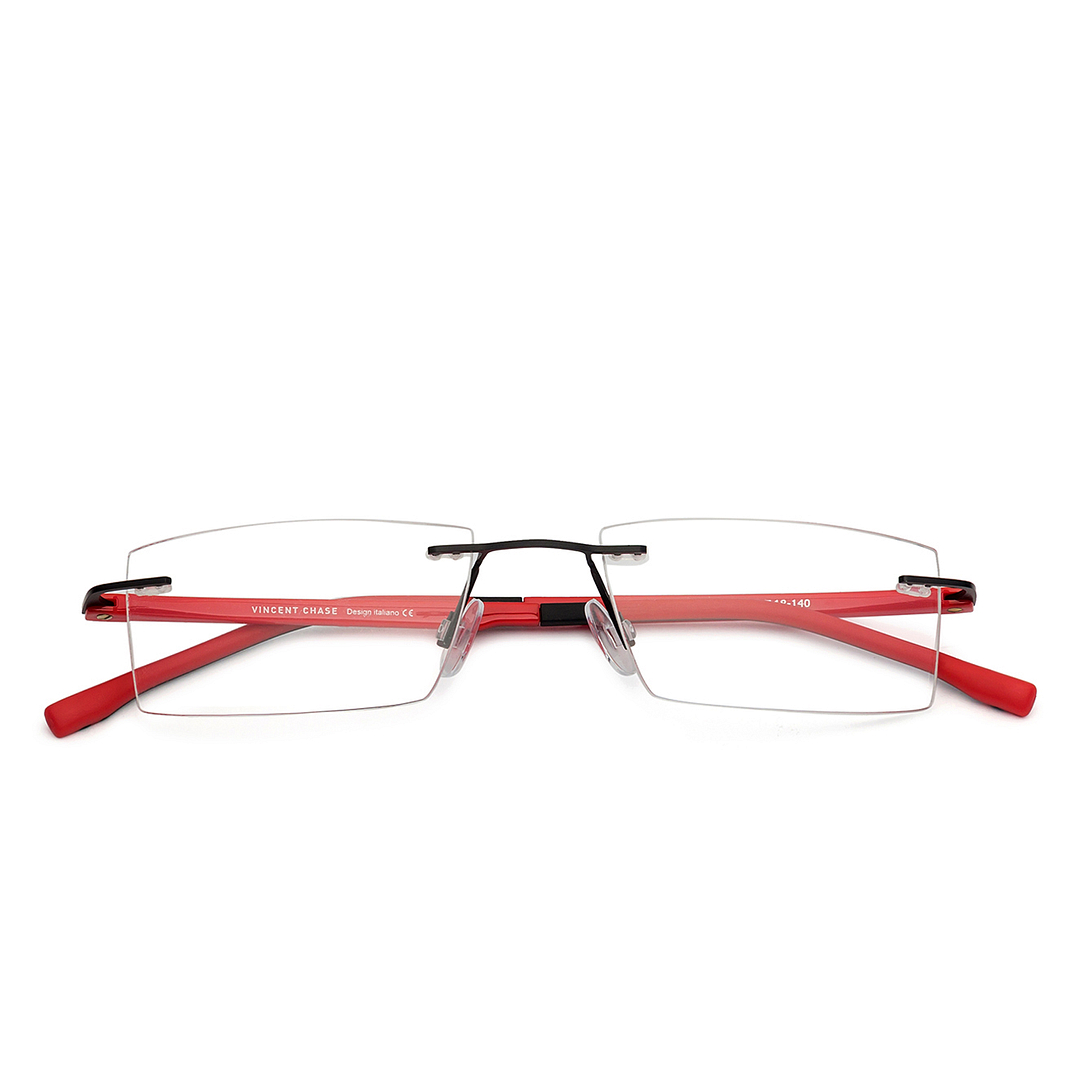 Lenskart Air Online Black Rimless Rectangle right side