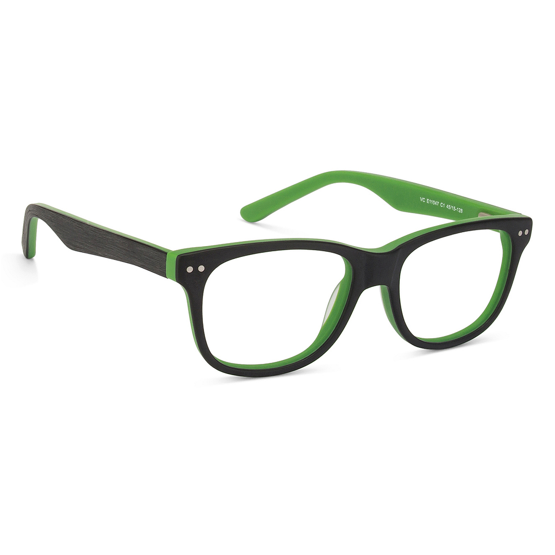 Hooper Online Black Full Rim Rectangle left side