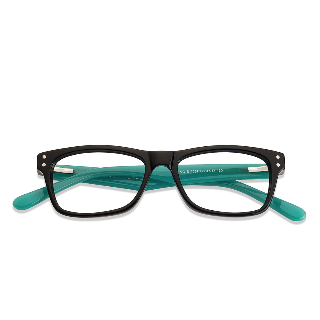 Hooper Online Black Full Rim Rectangle left side