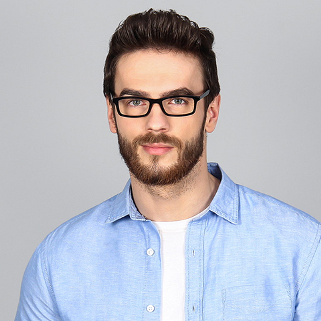 Lenskart READERS Black Black Full Rim Rectangle Lenskart READERS VC E11058 Only for 1 5 Prefitted Powers left side