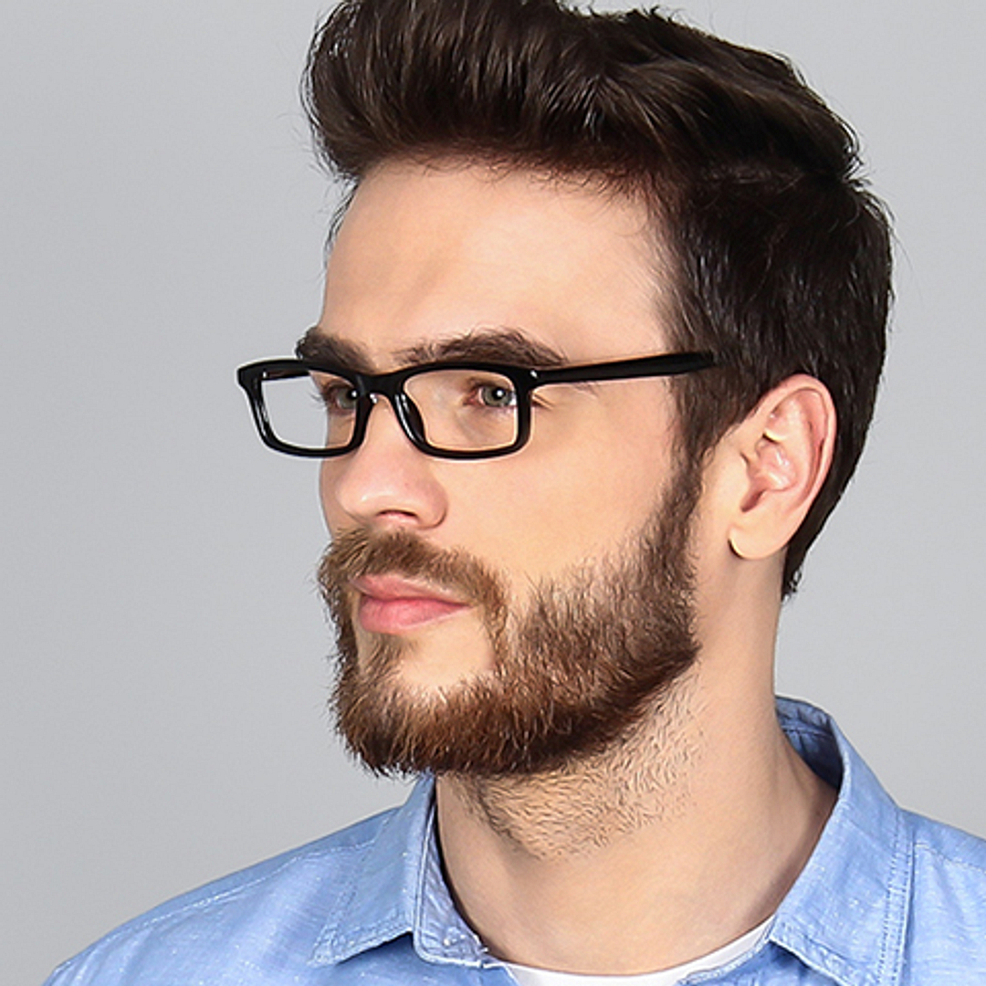 Lenskart READERS Black Black Full Rim Rectangle Lenskart READERS VC E11058 Only for 1 5 Prefitted Powers left side