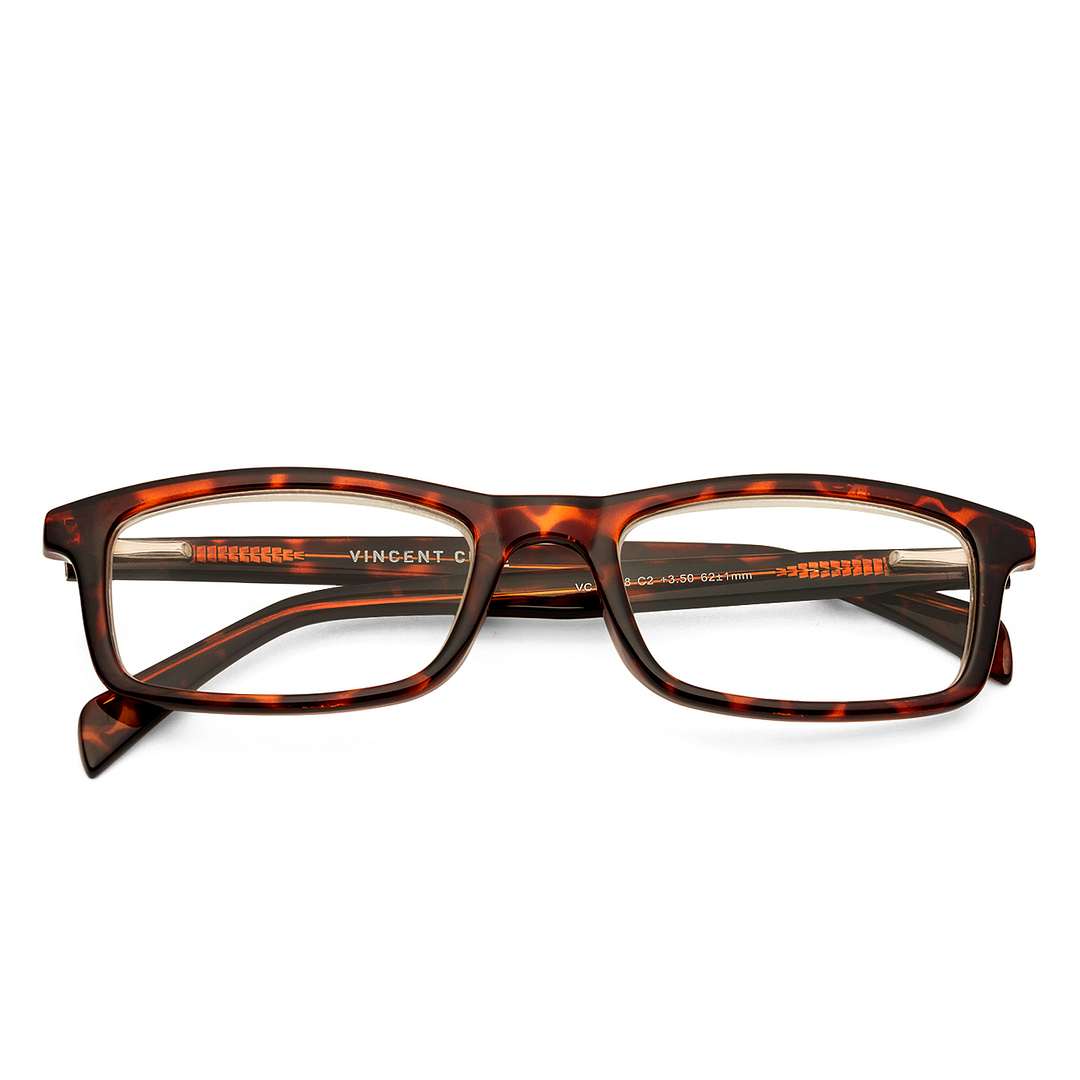Lenskart READERS Demi Turquoise Full Rim Rectangle Lenskart READERS VC E11058 Only for 3 5 Prefitted Powers left side