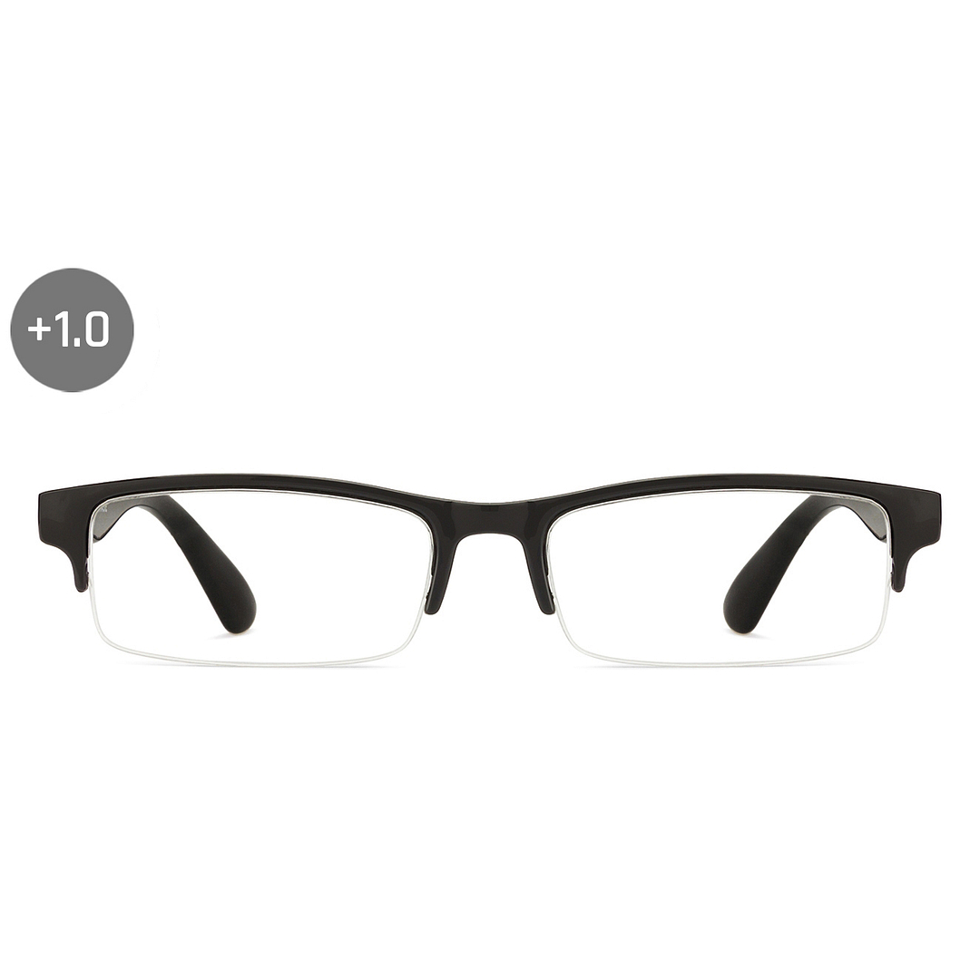 Lenskart READERS Black Black Half Rim Rectangle Lenskart READERS VC E11059 Only for 1 Prefitted Powers left side
