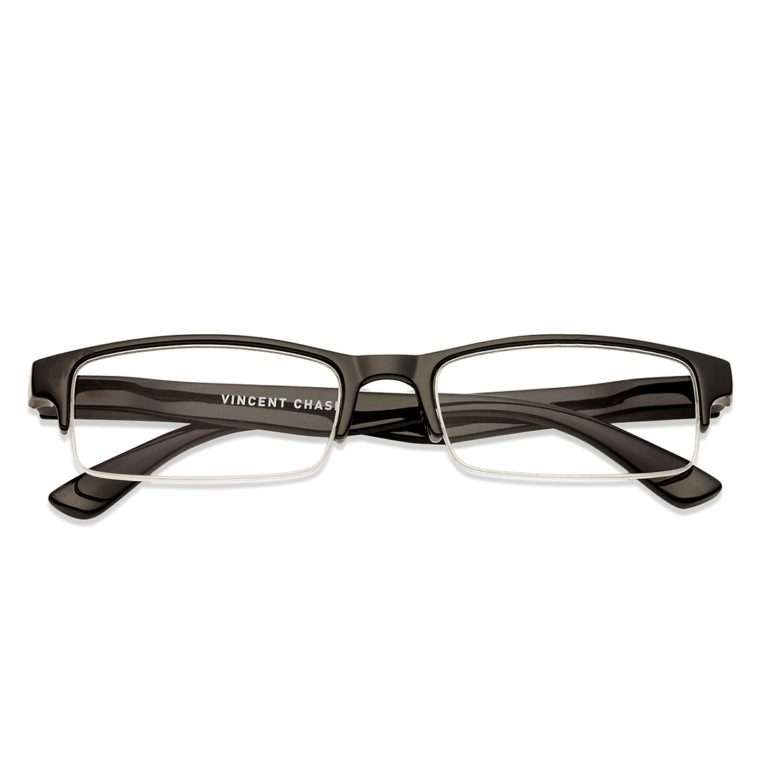 Lenskart READERS Black Black Half Rim Rectangle Lenskart READERS VC E11059 Only for 1 Prefitted Powers left side