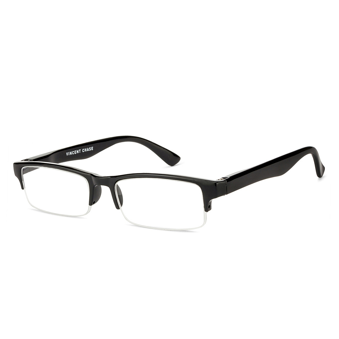 Lenskart READERS Black Black Half Rim Rectangle Lenskart READERS VC E11059 Only for 1 Prefitted Powers left side