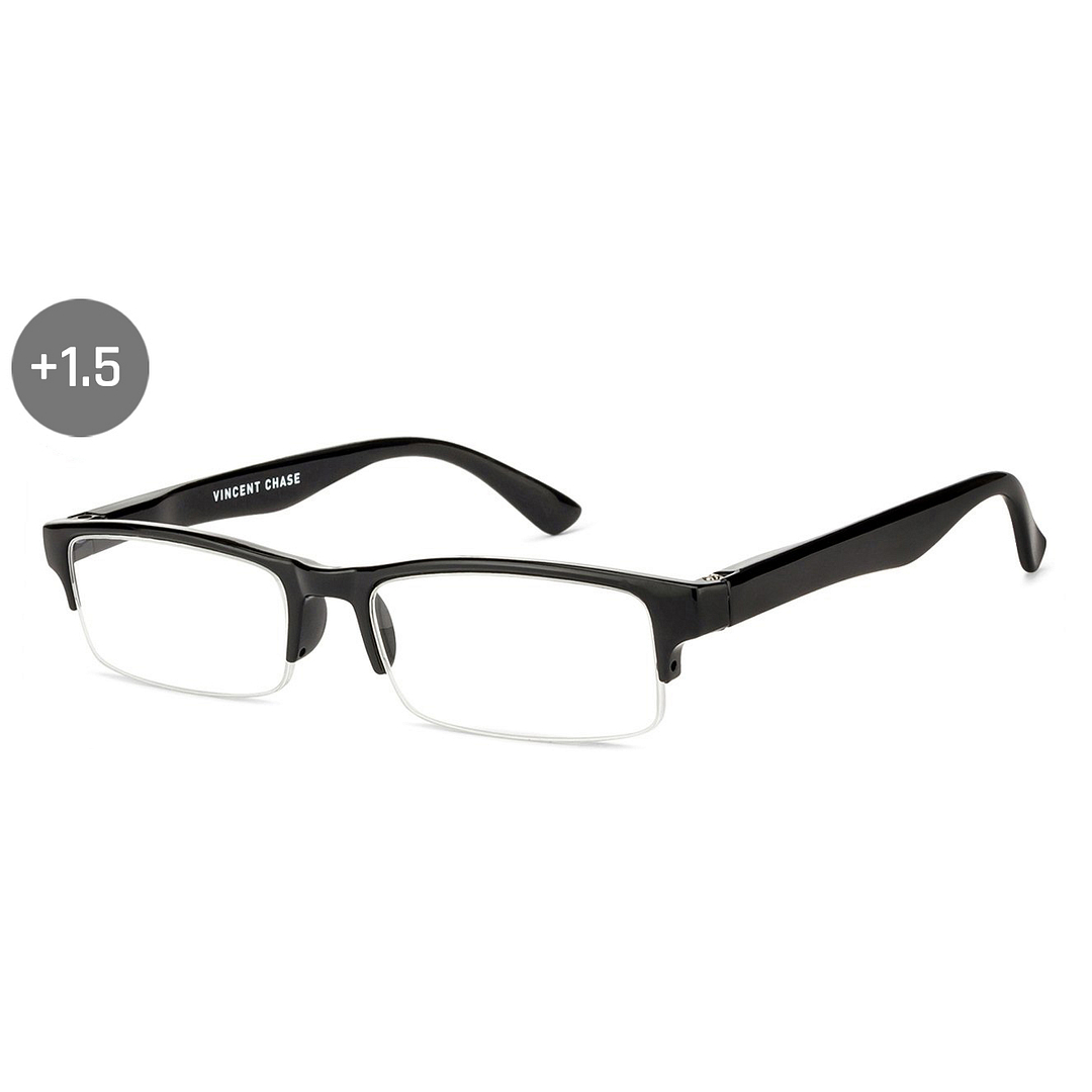 Lenskart READERS Black Black Half Rim Rectangle Lenskart READERS VC E11059 Only for 1 5 Prefitted Powers right side