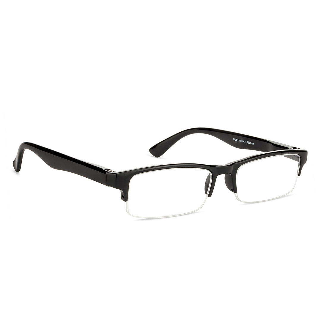 Lenskart READERS Black Black Half Rim Rectangle Lenskart READERS VC E11059 Only for 1 5 Prefitted Powers left side