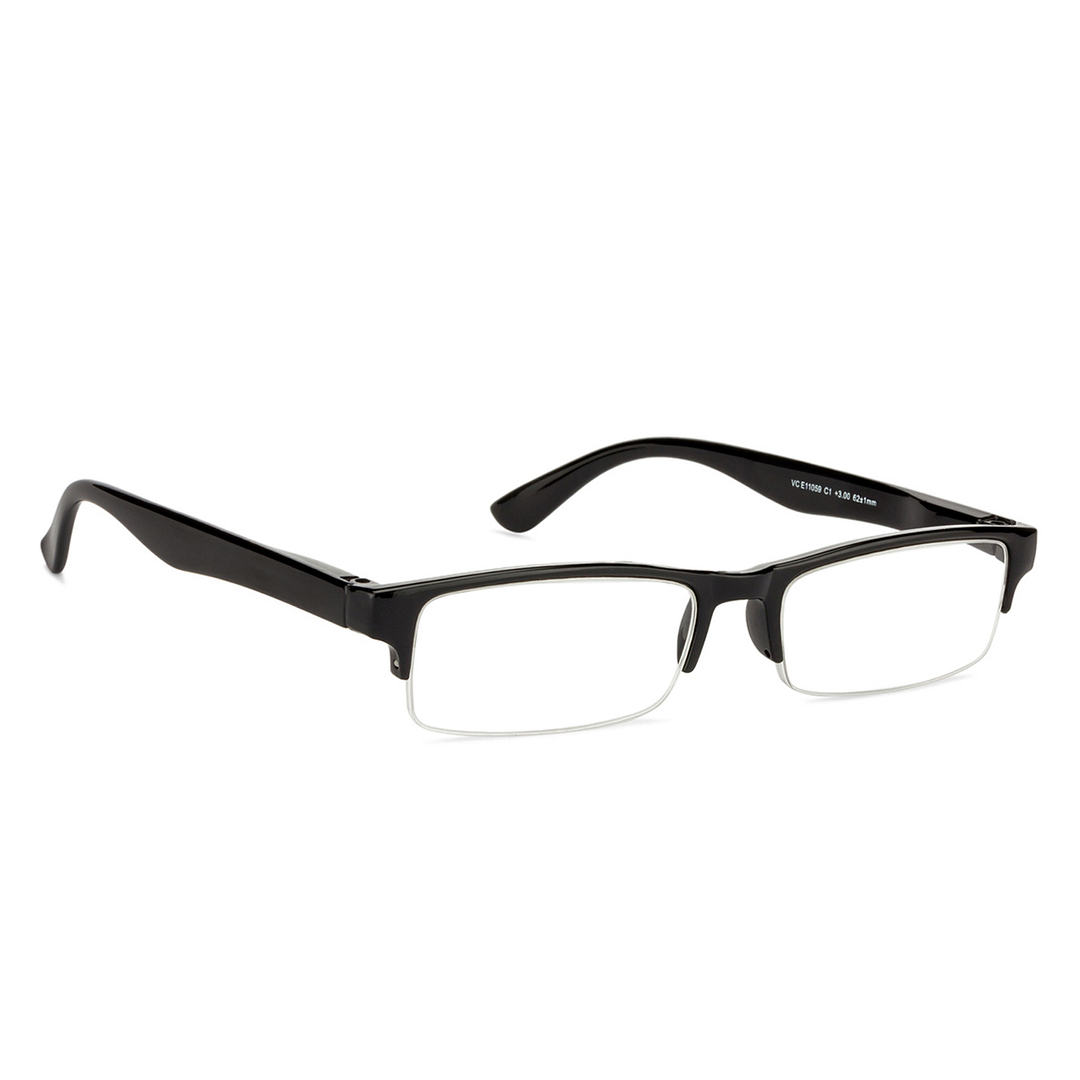 Lenskart READERS Black Black Half Rim Rectangle Lenskart READERS VC E11059 Only for 3 Prefitted Powers left side