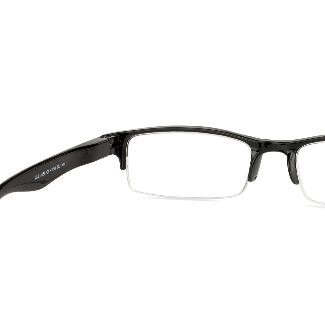 Lenskart READERS Black Black Half Rim Rectangle Lenskart READERS VC E11059 Only for 3 5 Prefitted Powers left side
