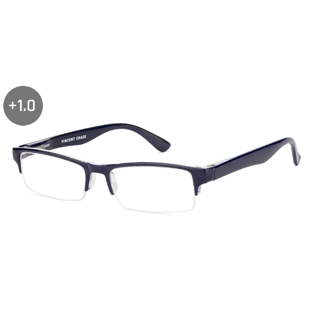 Lenskart READERS Blue Navy Blue Half Rim Rectangle Lenskart READERS VC E11059 Only for 1 Prefitted Powers right side