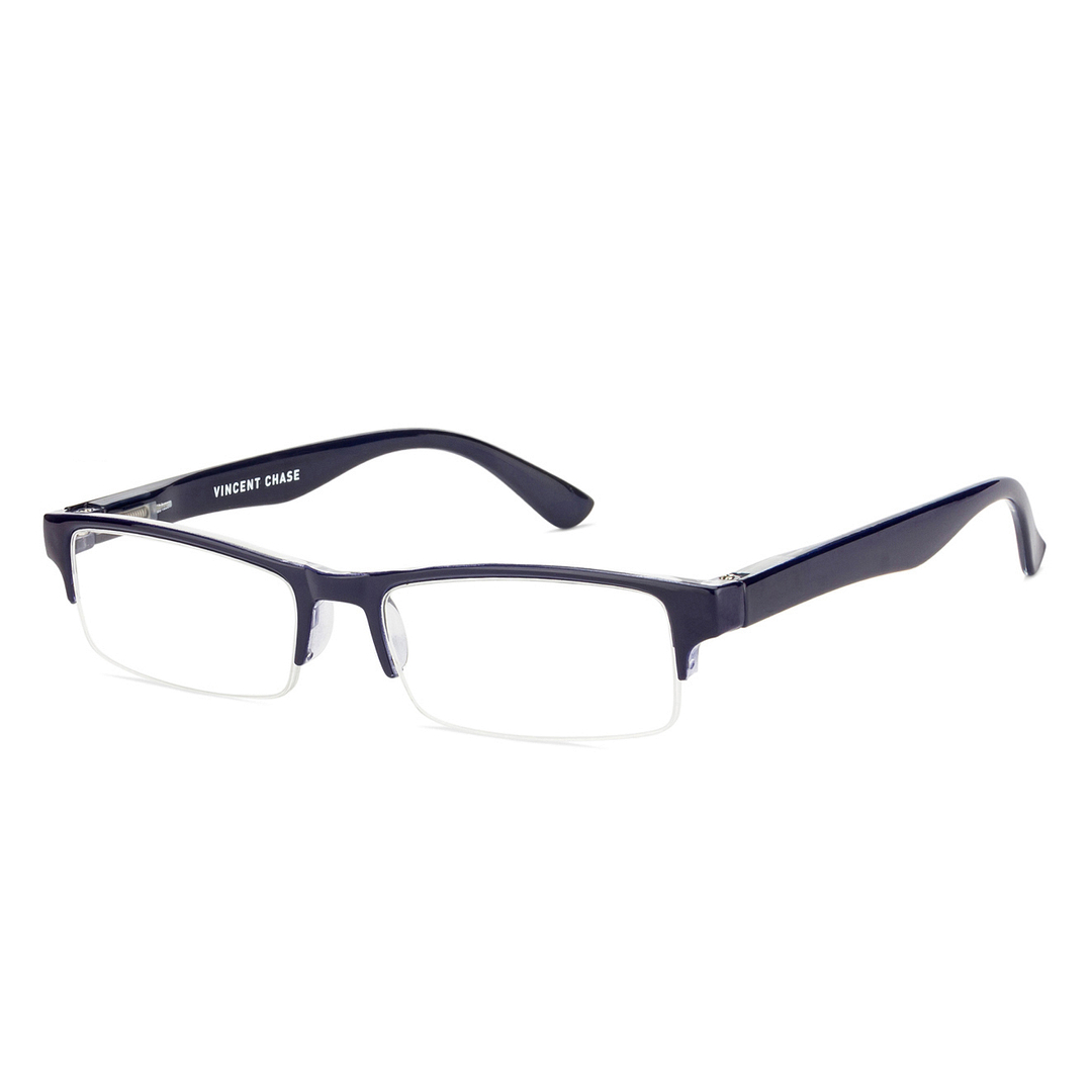 Lenskart READERS Blue Navy Blue Half Rim Rectangle Lenskart READERS VC E11059 Only for 1 Prefitted Powers right side