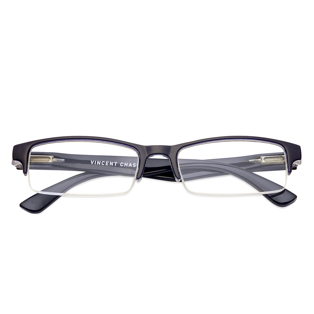 Lenskart READERS Blue Navy Blue Half Rim Rectangle Lenskart READERS VC E11059 Only for 1 Prefitted Powers right side