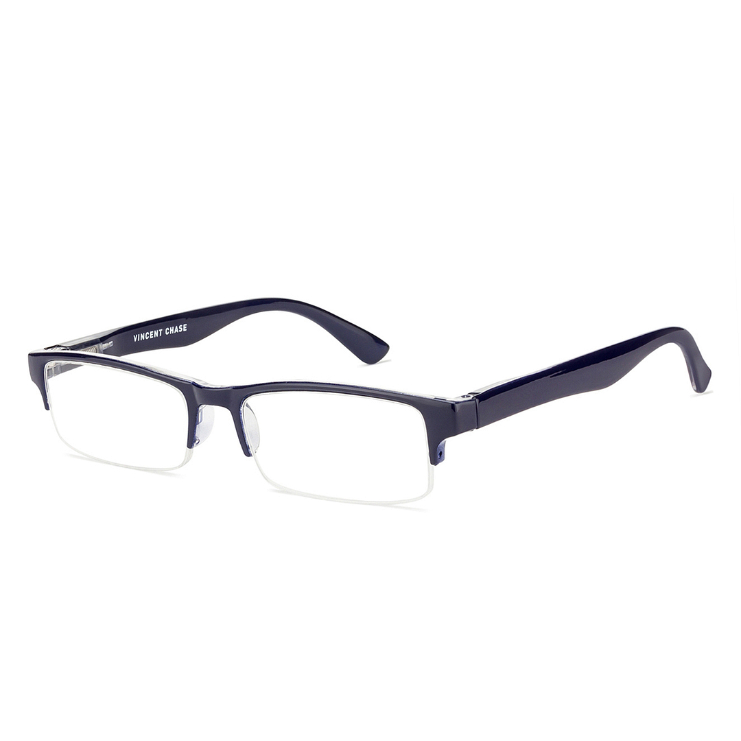 Lenskart READERS Blue Navy Blue Half Rim Rectangle Lenskart READERS VC E11059 Only for 1 5 Prefitted Powers right side