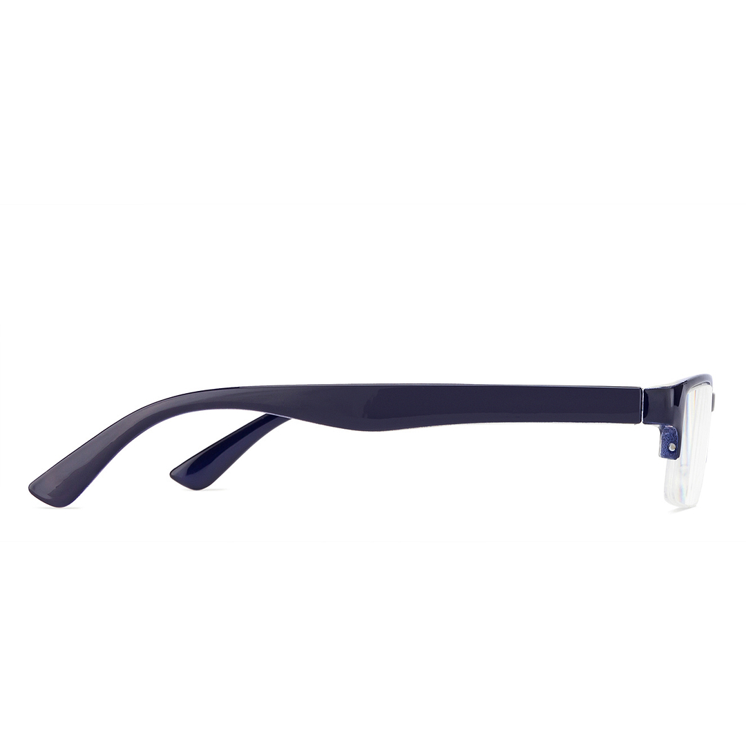 Lenskart READERS Blue Navy Blue Half Rim Rectangle Lenskart READERS VC E11059 Only for 1 5 Prefitted Powers right side