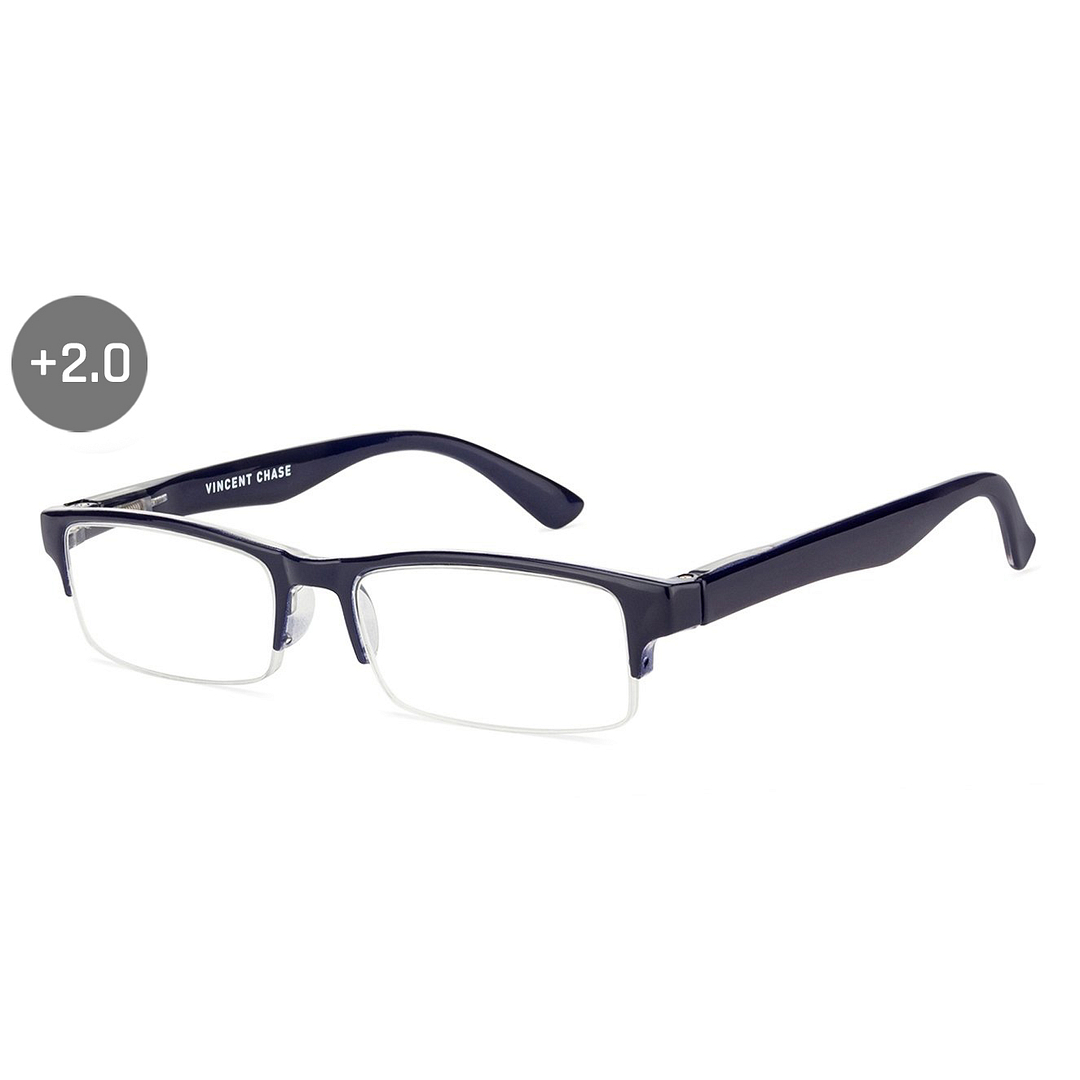 Lenskart READERS Blue Navy Blue Half Rim Rectangle Lenskart READERS VC E11059 Only for 2 Prefitted Powers right side