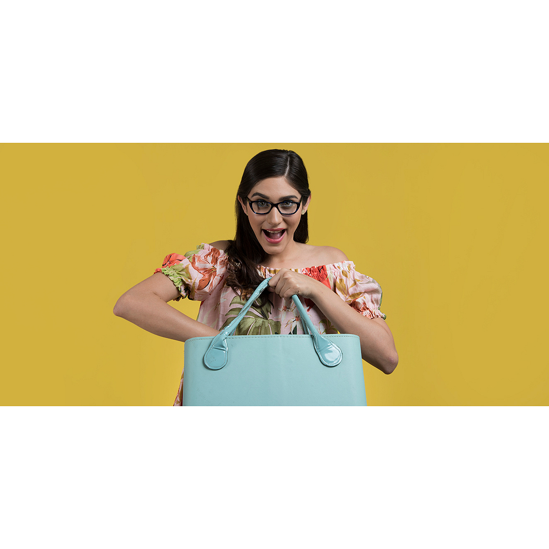 Vincent Chase Online Sky Blue Full Rim Cat Eye right side