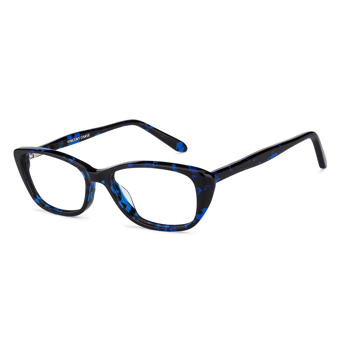 Vincent Chase Online Sky Blue Full Rim Cat Eye left side