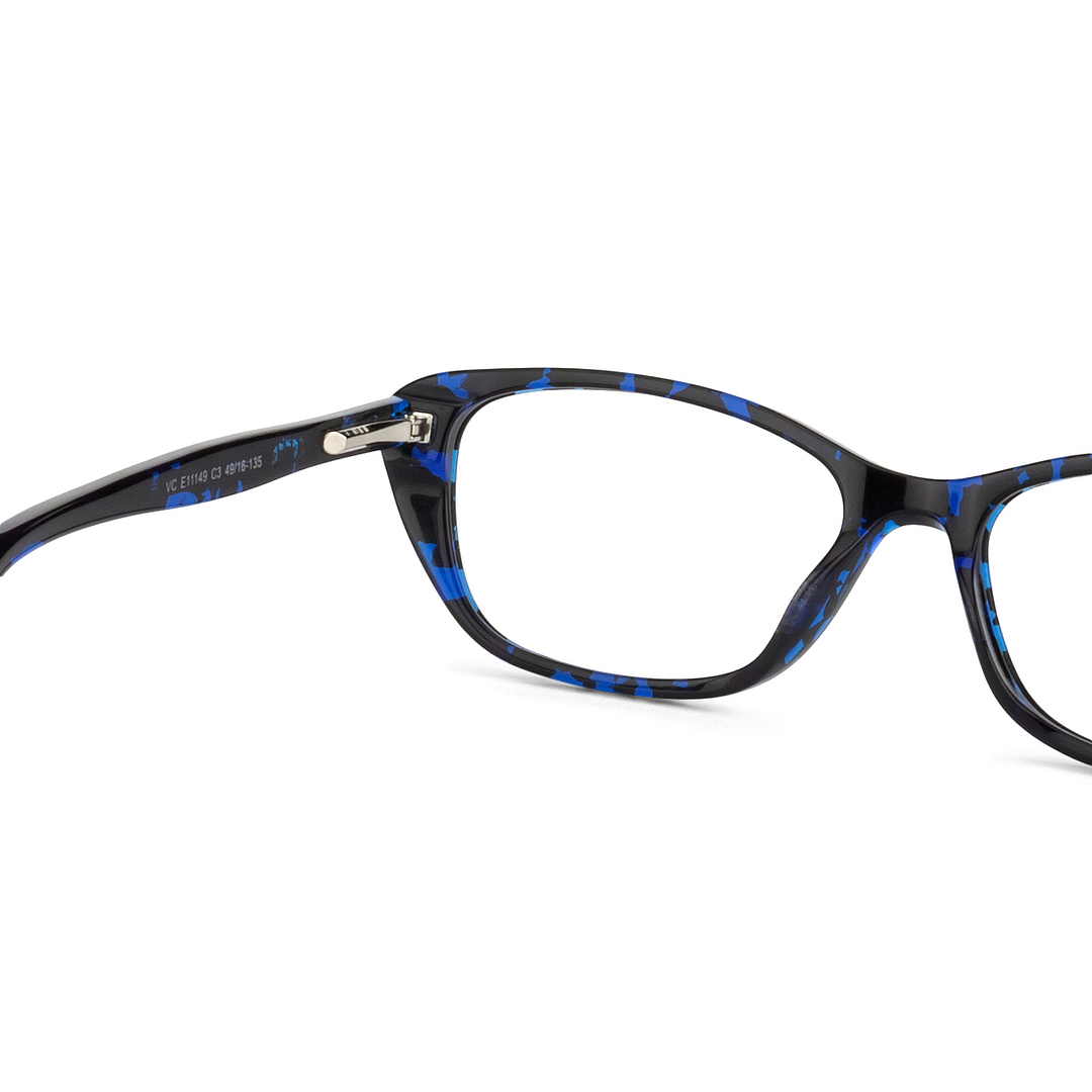 Vincent Chase Online Sky Blue Full Rim Cat Eye left side