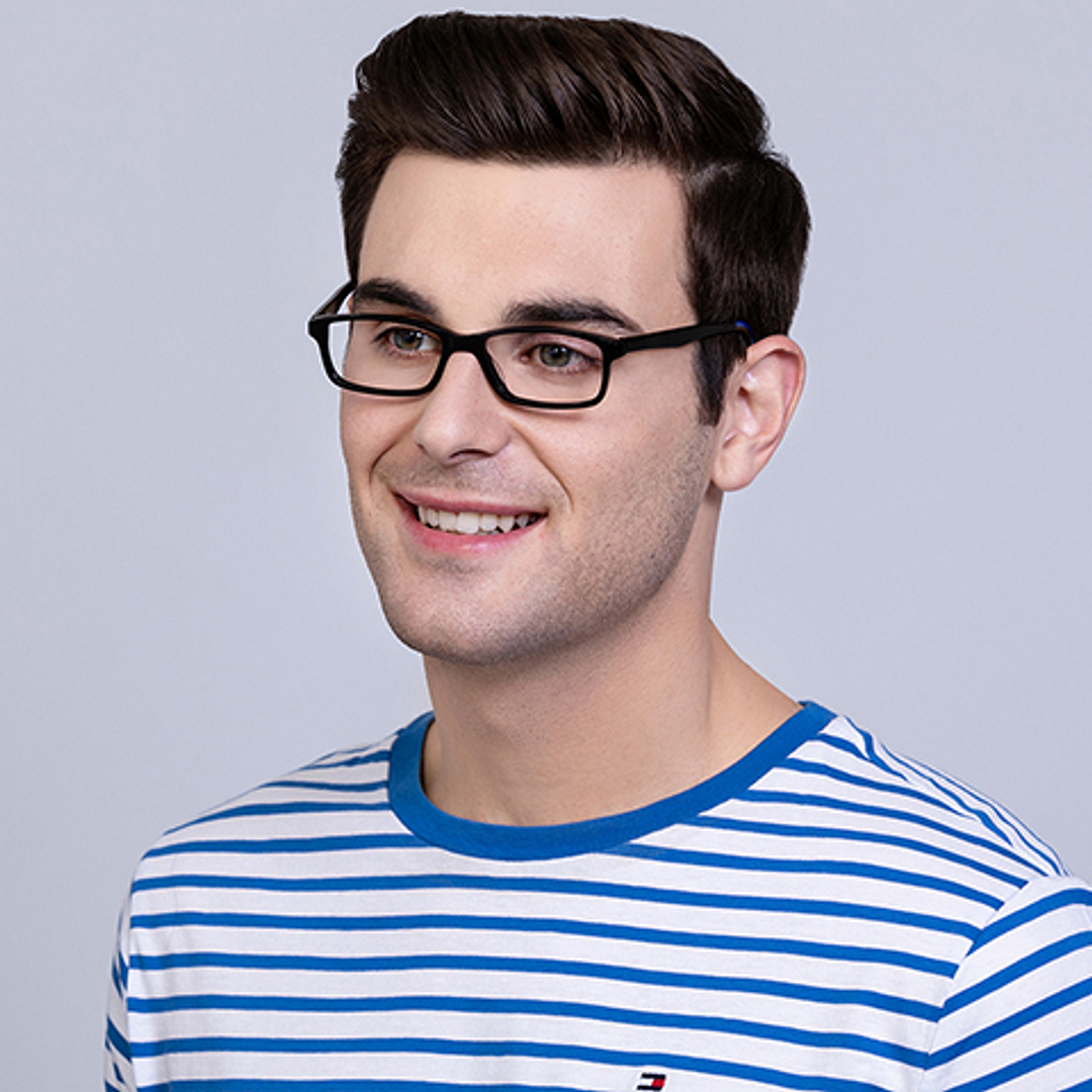 Vincent Chase Online Black Full Rim Rectangle left side