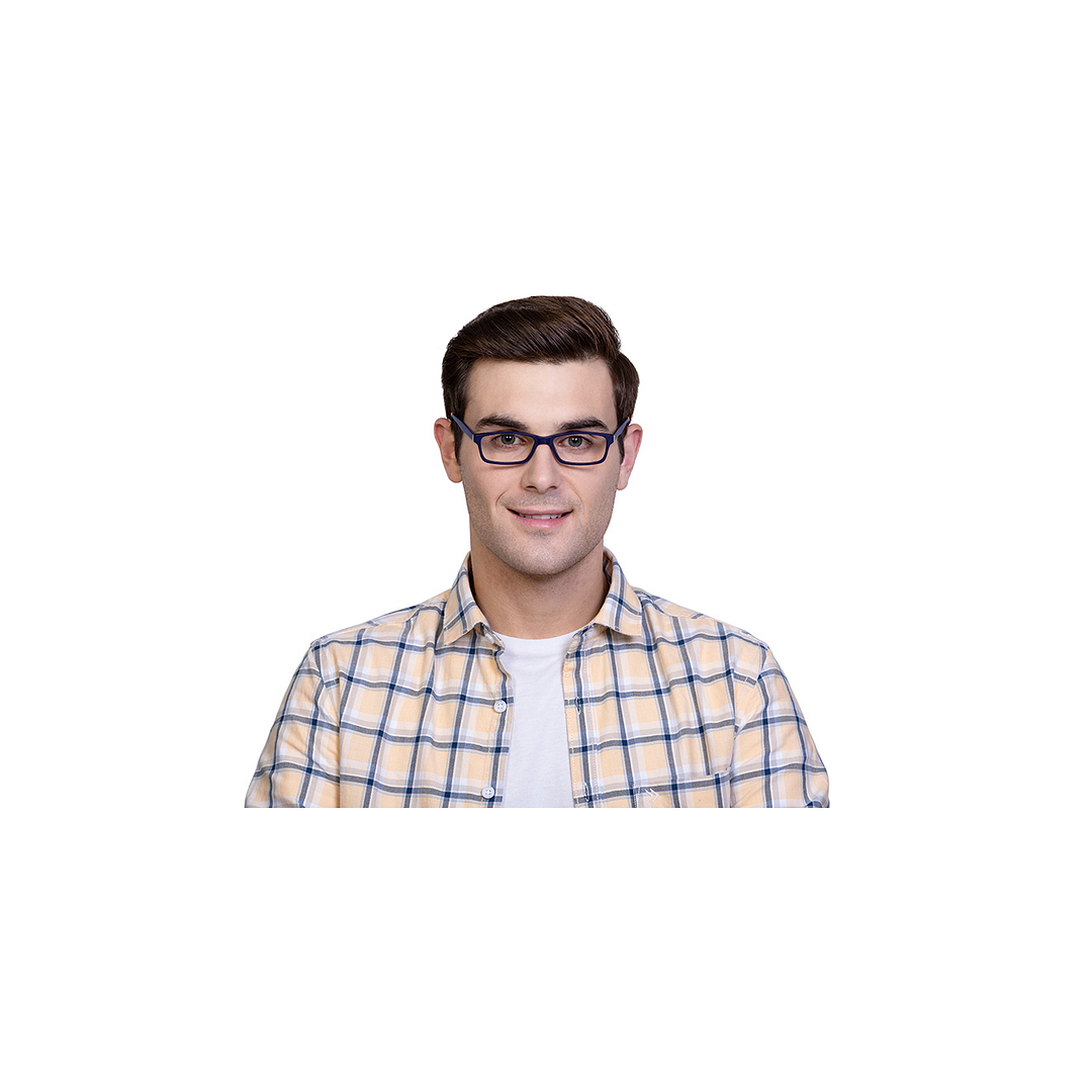 Vincent Chase Online Sky Blue Full Rim Rectangle right side