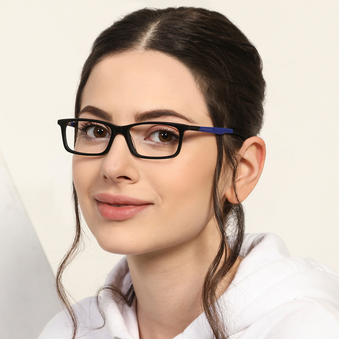 Vincent Chase Online Black Full Rim Rectangle left side