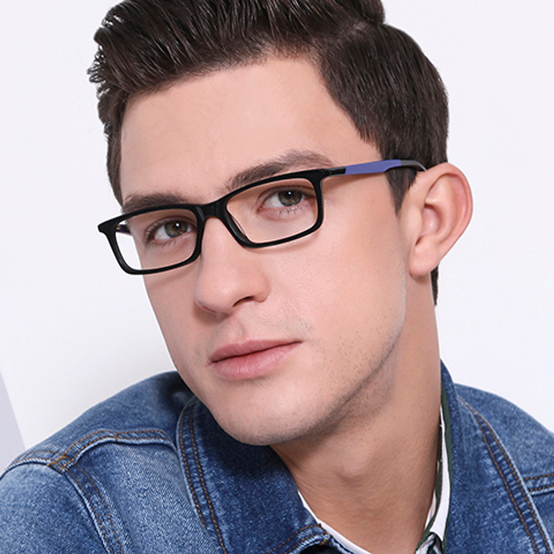 Vincent Chase Online Black Full Rim Rectangle left side