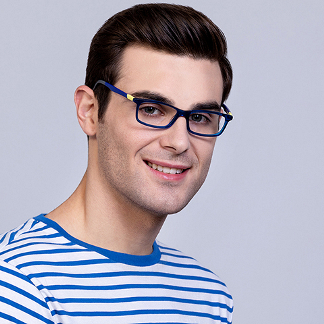 Vincent Chase Online Sky Blue Full Rim Rectangle right side